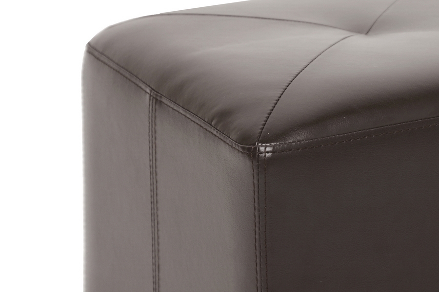 Aric Bonded Leather Ottoman Wholesale Interiors